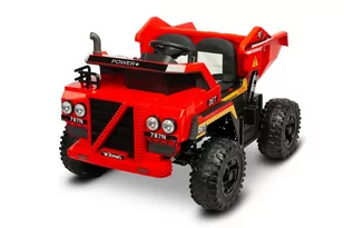 Toyz, Pojazd na akumulator, wywrotka Tank, czerwona - Pojazdy elektryczne dla dzieci - miniaturka - grafika 1