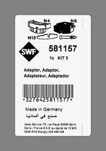 Valeo zestaw adaptorow do wycieraczki swf 581157 - Wycieraczki samochodowe - miniaturka - grafika 1