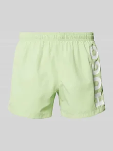 Spodenki kąpielowe o kroju relaxed fit z nadrukiem z logo model ‘ABAS’ - Kąpielówki męskie - miniaturka - grafika 1