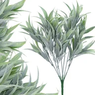 Sztuczne kwiaty - SZTUCZNE KWIATY LIŚCIE BUKIET TRAWA SZTUCZNA FEJKA BIELONA STROIK FLORET - miniaturka - grafika 1