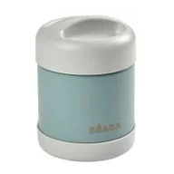 Lunch boxy - Beaba Pojemnik termos obiadowy ze stali nierdzewnej z hermetycznym zamknięciem 300 ml light mist/eucalyptus green - miniaturka - grafika 1