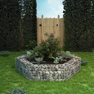 Donice - vidaXL Donica gabionowa w kształcie sześciokąta, 200 x 173 40 cm - miniaturka - grafika 1