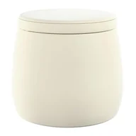 Pufy i podnóżki - Puf Candy Jar, śmietankowa biel, ø40, wys. 40 cm, Posh Velvet - miniaturka - grafika 1