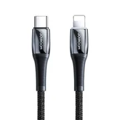 Kable USB - Joyroom kabel przewód USB Typ C - Lightning Power Delivery 20W 2,4A 1,2m czarny (S-1224K2 Black) - miniaturka - grafika 1