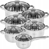 Zestawy garnków i patelni - Kamille GARNKI ZESTAW KOMPLET GARNKÓW GAZ INDUKCJA OFENBACH 100001 - miniaturka - grafika 1