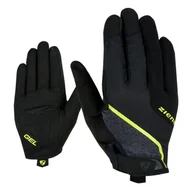Rękawiczki rowerowe - Rękawiczki rowerowe Ziener Clyo Touch Long black/lemon - miniaturka - grafika 1
