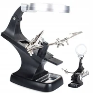 Mikroskopy i lupy - Lupa Verk Group, Trzecia Ręka 10 Led Uchwyt Lutowania 3X 4.5X - miniaturka - grafika 1