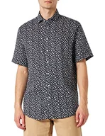 Koszule męskie - Seidensticker Męska koszula z krótkim rękawem, regularny krój, niebieska, rozmiar 44, niebieski, 44 - miniaturka - grafika 1