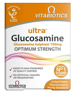 Vitabiotics Ultra Glucosamine Suplement Diety 60 Tabletek - Stawy, mięśnie, kości - miniaturka - grafika 1