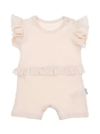 Kombinezony dla dzieci - Dziewczęcy rampers jasny róż Nicol r.56 - miniaturka - grafika 1