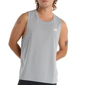 Koszulki męskie - Koszulka New Balance MT51800YST - szara - miniaturka - grafika 1