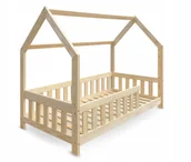 Łóżka dla dzieci i młodzieży - Łóżko sosnowe Domek 80x160cm - miniaturka - grafika 1