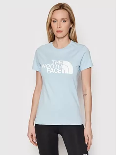 Koszulki sportowe damskie - The North Face T-Shirt Easy NF0A4T1Q Niebieski Regular Fit - grafika 1