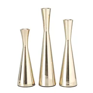 Świeczniki - Świeczniki na jedną świecę CONE, 3 sztuki - miniaturka - grafika 1