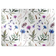 Podnóżki, podpórki, podkładki - Mata pod fotel biurowy Kwiaty z łąki 120x90 cm - miniaturka - grafika 1