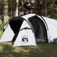 Namioty - vidaXL Namiot kempingowy, 4-os., biały, 360x135x105 cm, tafta 185T - miniaturka - grafika 1