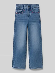 Jeansy o kroju regular fit z mieszanki bawełny - Spodnie i spodenki dla dziewczynek - miniaturka - grafika 1