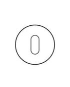 Szyldy i rozety - ROZETA OKRĄGŁA VDS KLUCZ R68F KOLOR ZŁOTY-SATYNA - miniaturka - grafika 1