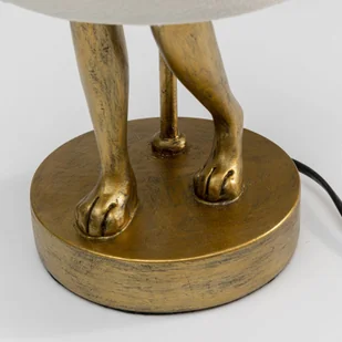 Lampa stołowa Kare Animal Rabbit, złoty/biały, wysokość 50 cm - Lampy stojące - miniaturka - grafika 1