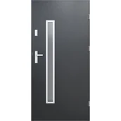 Drzwi zewnętrzne - O.K.DOORS Drzwi stalowe zewnętrzne wejściowe Diana 2 antracytowe 80 prawe - miniaturka - grafika 1