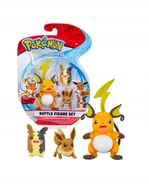 Figurki kolekcjonerskie - Minifigurka Pokemon Raichu + Eevee + Morpeko Warszawa - miniaturka - grafika 1