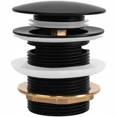 Korki do umywalek - Korek Wannowy KLIK-KLAK Uniwersalny Czarny 6cm REA - miniaturka - grafika 1