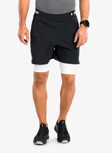 Spodenki Under Armour UA Vanish Woven 2-in-1 - black/white - Spodenki damskie - miniaturka - grafika 1