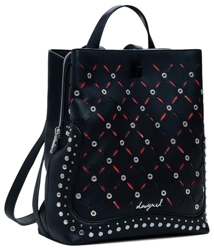 Desigual Back_Yankee, Akcesoria PU Backpack Mini Women, Medium, Czarny (Black), M