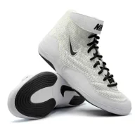Kimona, stroje i obuwie - Nike Buty Zapaśnicze Bokserskie Inflict 3 Limited Edition White - miniaturka - grafika 1