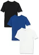 Koszulki męskie - Maglev Essentials BDX008M3 T-shirty męskie, wielokolorowe (czarny, biały, granatowy), 42 (rozmiar: L), 3 sztuki w opakowaniu - miniaturka - grafika 1