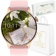 Smartwatch - Rubicon KF10 Różowy - miniaturka - grafika 1