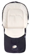 Śpiworki dla dzieci - Sensillo Śpiworek do wózka Classic Polar (black) SILLO-803 - miniaturka - grafika 1