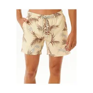 Kąpielówki męskie - Boardshorty RIP CURL Surf Revival Floral Volley żółty - miniaturka - grafika 1