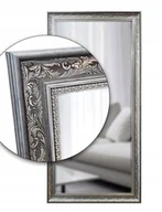 Lustra - Lustro łazienkowe 120x40 w szarej srebrnej ramie odpornej na wilgoć u44 - miniaturka - grafika 1