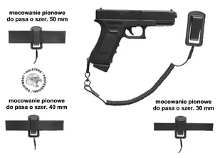 smycz do broni z klipsem SEC PSK66 - Osprzęt do wiatrówek - miniaturka - grafika 3