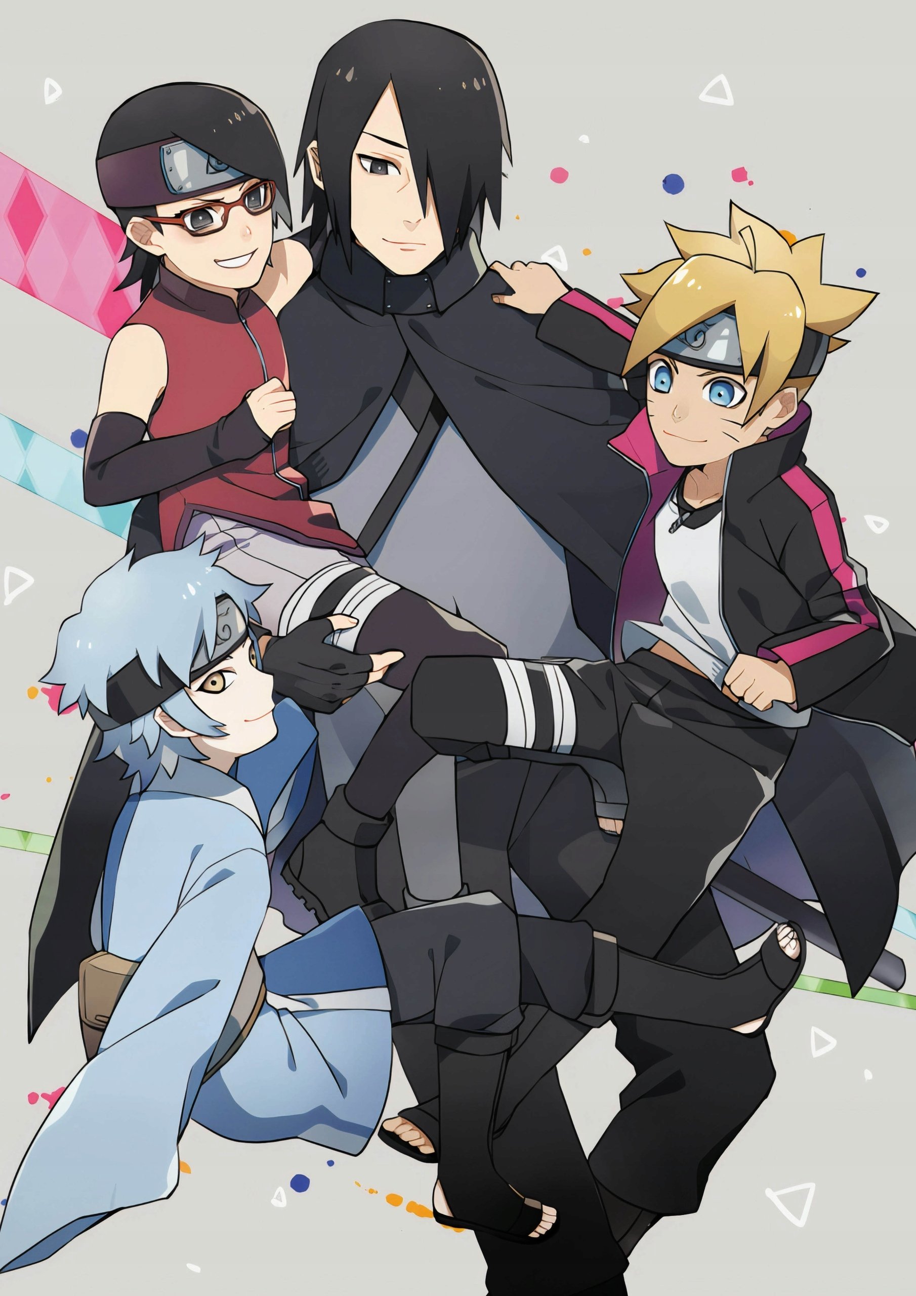 Plakat A1 anime manga Boruto Naruto Next Generation