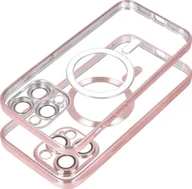 Etui i futerały do telefonów - Przezroczyste etui na telefon komórkowy Eleganckie etui na smartfon kompatybilne z iPhone 16e w kolorze różowego złota - miniaturka - grafika 1
