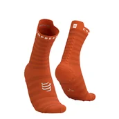 Skarpetki sportowe męskie - COMPRESSPORT Skarpetki do biegania PRORACING SOCKS V4 ULTRALIGHT RUN HIGH fire/white - miniaturka - grafika 1