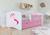 Łóżka dla dzieci i młodzieży - Kocot Kids Łóżko BABY DREAMS jednorożec dla dzieci z materacem Kocot Kids - miniaturka - grafika 1