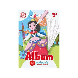 Sabbiarelli Sabbiarelli  -  Album do Kolorowania Magicznym Piaskiem, Księżniczki, 5l+ - Zabawki kreatywne - miniaturka - grafika 1