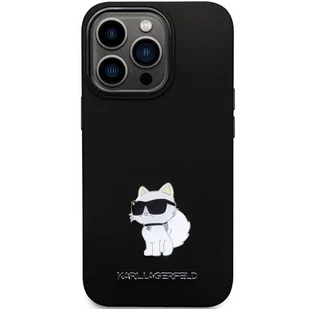 Karl Lagerfeld KLHCP13LSMHCNPK iPhone 13 Pro / 13 6.1" czarny/black hardcase Silicone C Metal Pin - Etui i futerały do telefonów - miniaturka - grafika 3