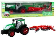 Samochody i pojazdy dla dzieci - Traktor ciągnik z przyczepą - Leantoys - miniaturka - grafika 1