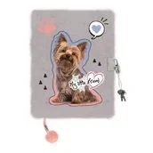 Notesy i bloczki - Pamiętnik A5 Włochacz z kłódką My Little Friend Grey York 96 k. - ST-Majewski - miniaturka - grafika 1