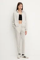 Dresy damskie - adidas dres Feelcozy damski kolor szary JX0515 - miniaturka - grafika 1