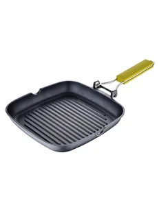 Benetton Patelnia grillowa w kolorze czarno-szarym - 24 x 24 cm - Patelnie - miniaturka - grafika 1