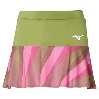 Spódnice - Mizuno Damska spódnica do tenisa, Calliste Green, XL - grafika 1