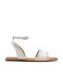 Sandały damskie - Clarks Skórzane sneakersy "Maritime May" w kolorze białym - miniaturka - grafika 1