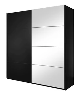 Szafa Beta 57 2D 200X210 Czarny / Lustro - Szafy - miniaturka - grafika 1