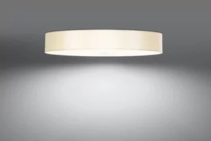 Sollux Lighting Sufitowa LAMPA abażurowa okrągła OPRAWA plafon materiałowy biały SL815 - Lampy sufitowe - miniaturka - grafika 1