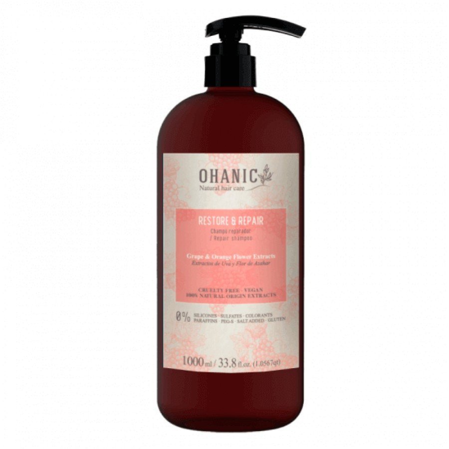 Atkuriamasis šampūnas plaukams Ohanic Total Repair Šampūnas, 1000 ml OHAN01